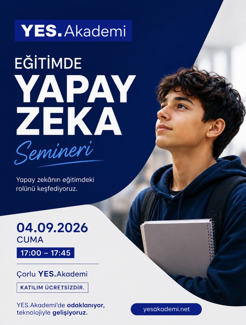 Eğitimde Yapay Zeka Semineri afişi